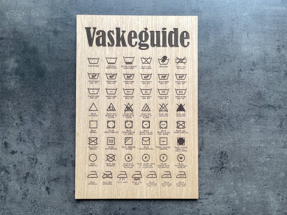 Vaskeguide b: 20 h: 30