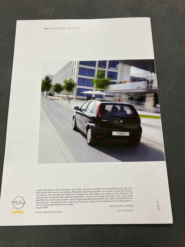 Opel Corsa C brochure, Adam Opel AG,