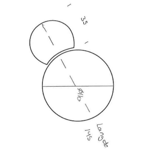 Badeværelsesspejl, b: 145 h: 110