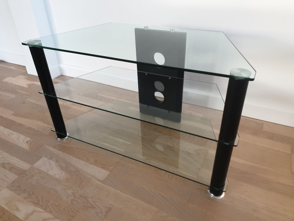 Tv bord, glas, b: 40 l: 85 h: 50