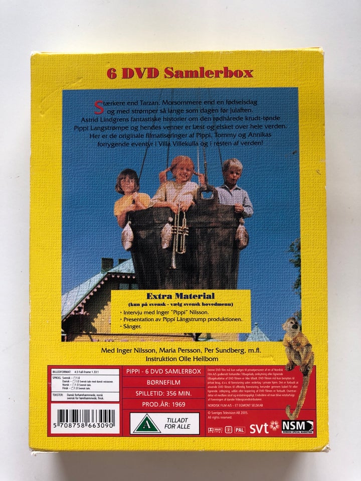 Pippi 6 DVD samlerbox, instruktør