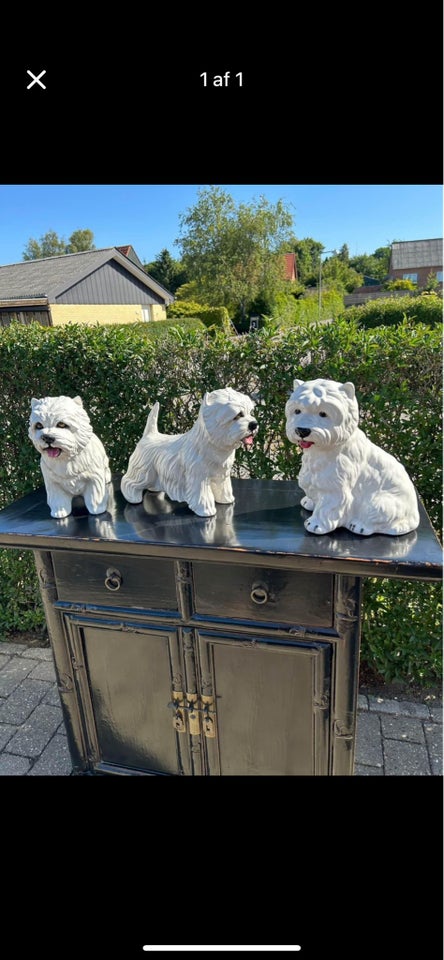 porcelæns hunde 3 stk