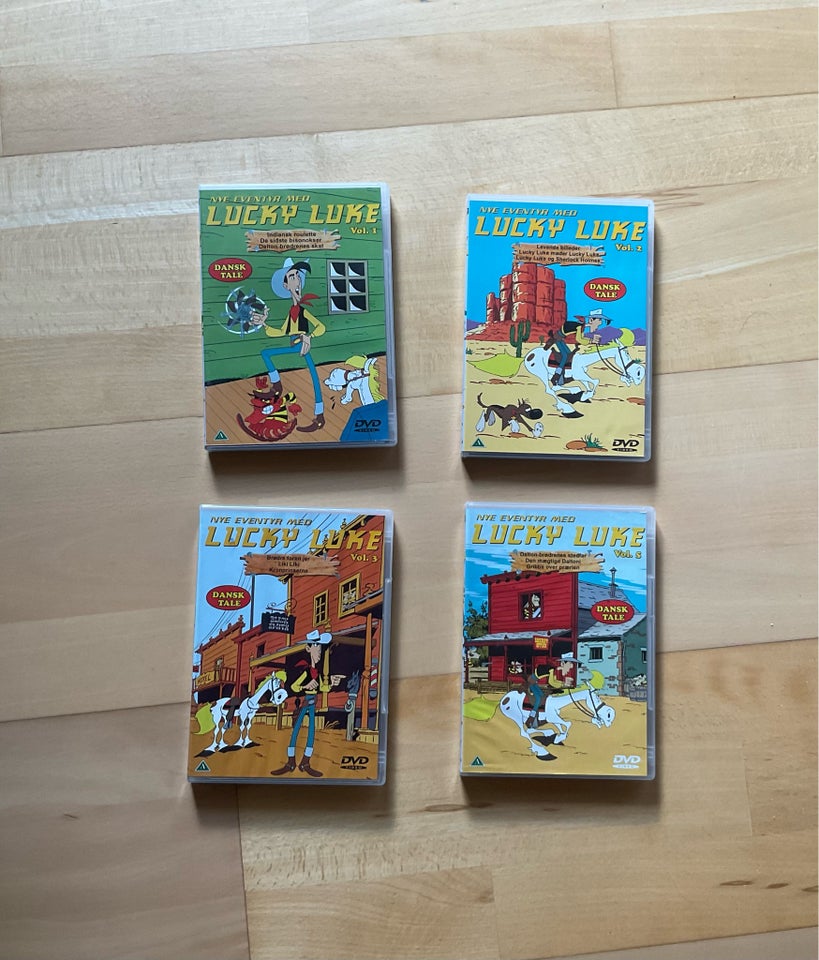 Forskellige Lucky Luke film, DVD,