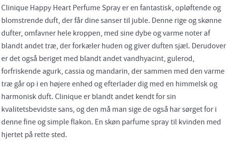 Eau de parfum, Happy Heart,