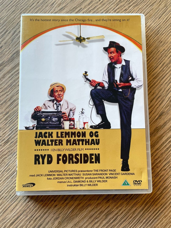 The Front Page - Ryd Forsiden, DVD,