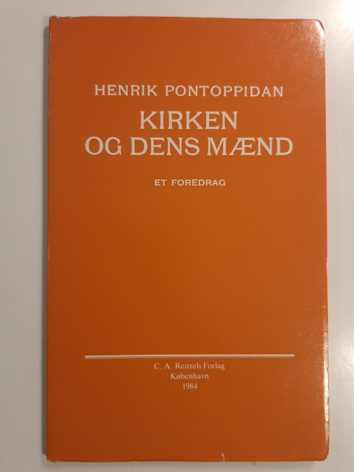 Kirken og dens mænd - Et foredrag,