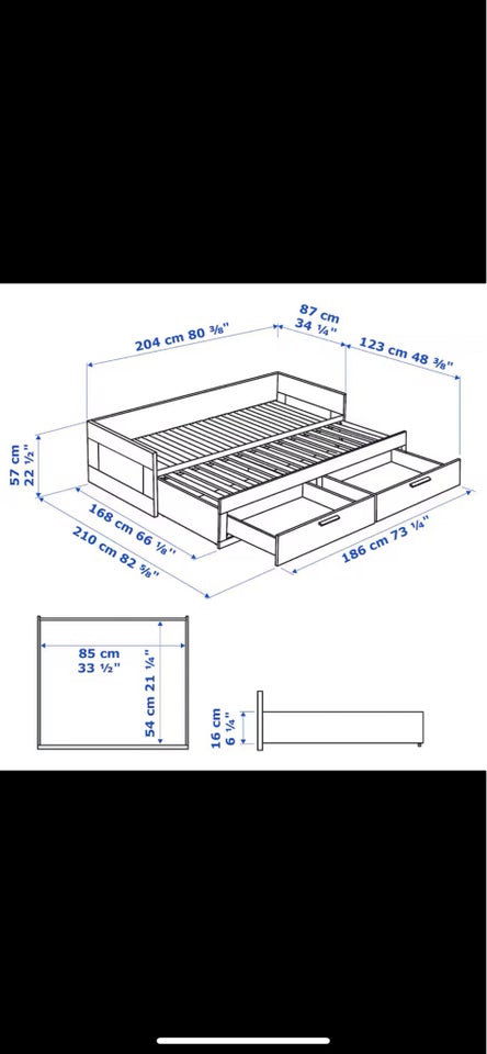 Sengestel, Ikea brimnes