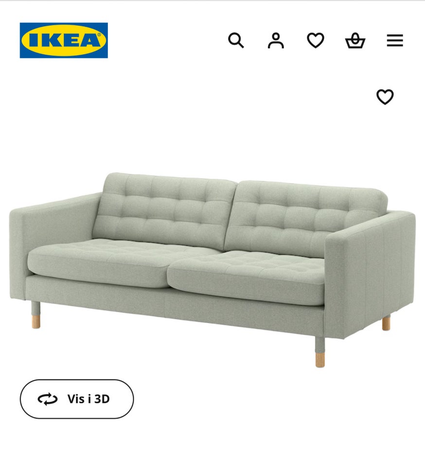 Sofa, 3 pers. , Ikea