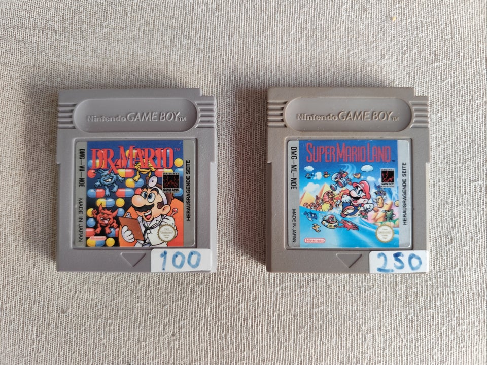 2 Mario GameBoy spil - Dr Mario 