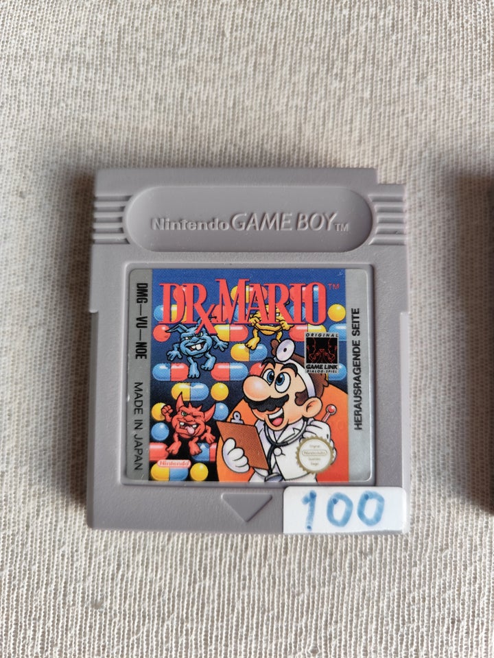 2 Mario GameBoy spil - Dr Mario 