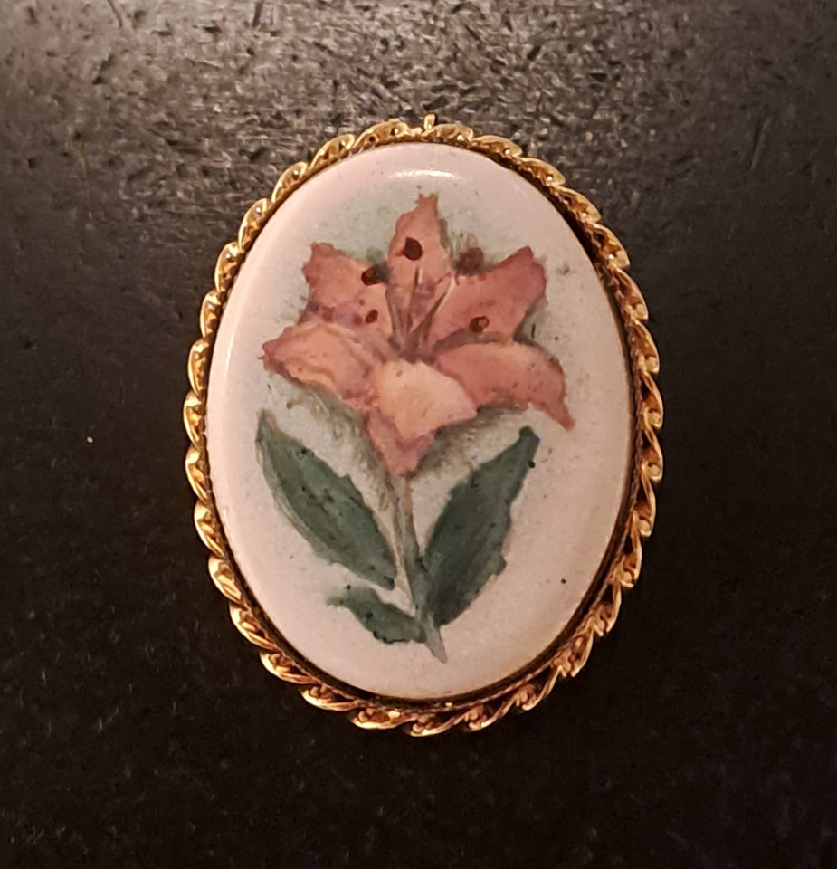 Broche forgyldt Vintage