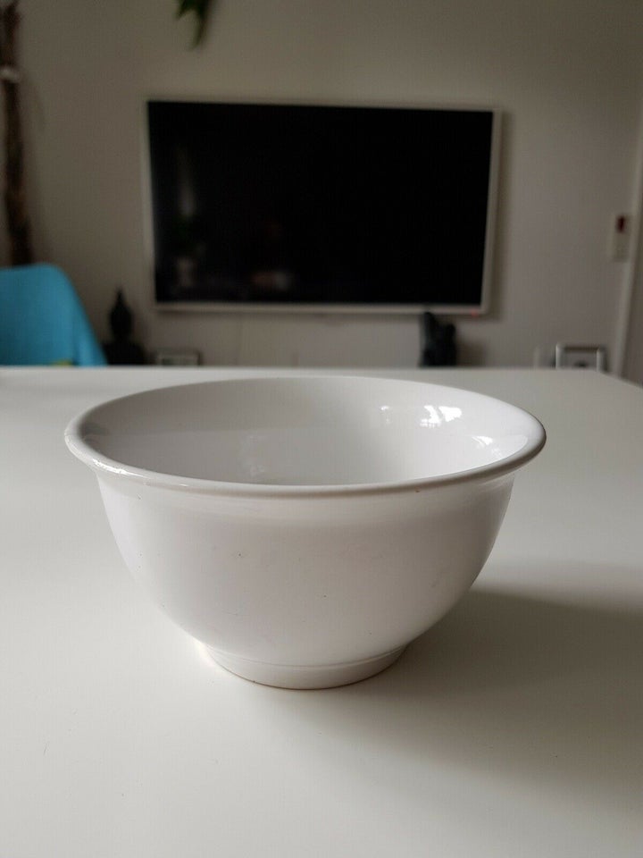 Porcelæn Hvid skål slikskål