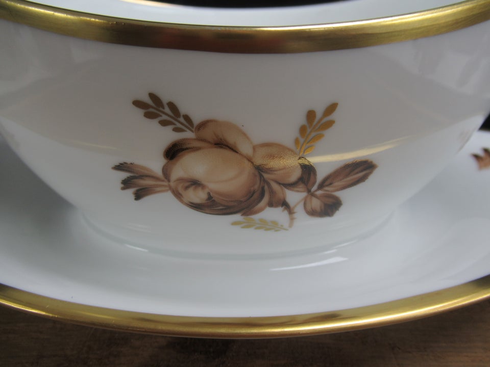 Porcelæn Brun Rose Sauceskål