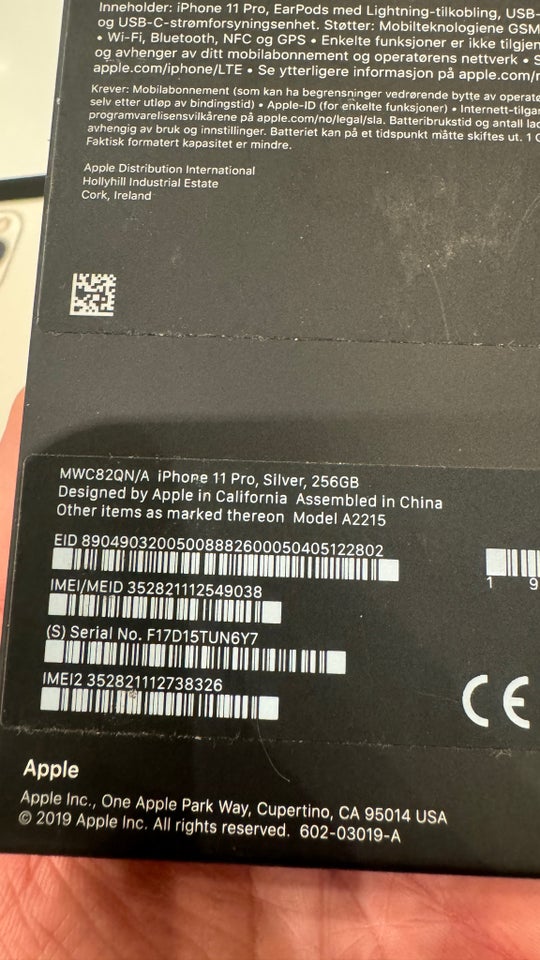 iPhone 11 Pro, 256 GB, aluminium