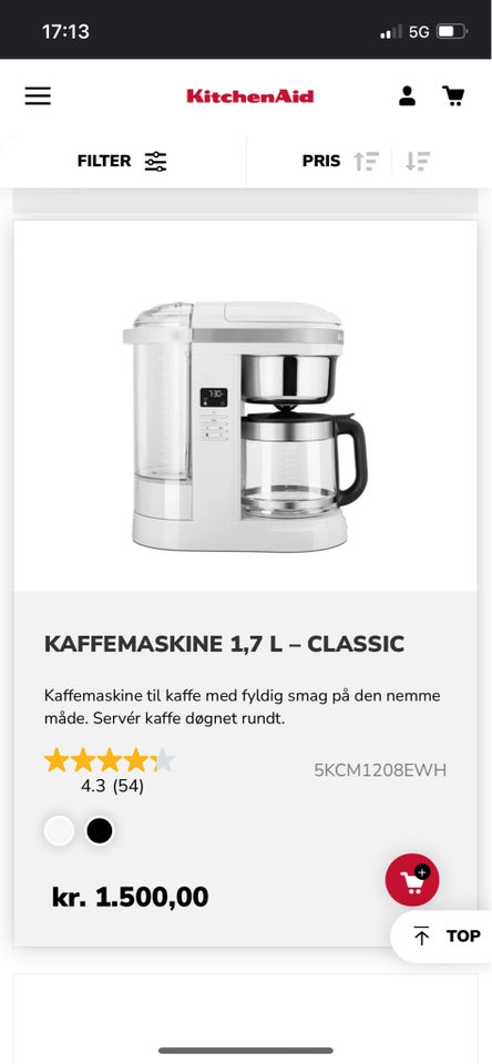 Kitchenaid Classic Hvid 