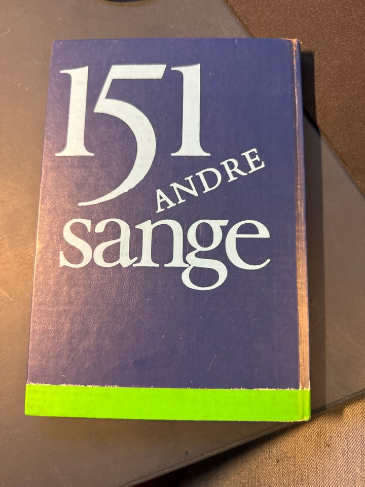 151 andre sange , emne: musik