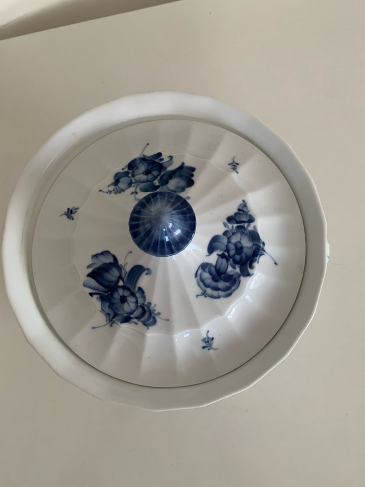 Porcelæn Terrin Blå Blomst /