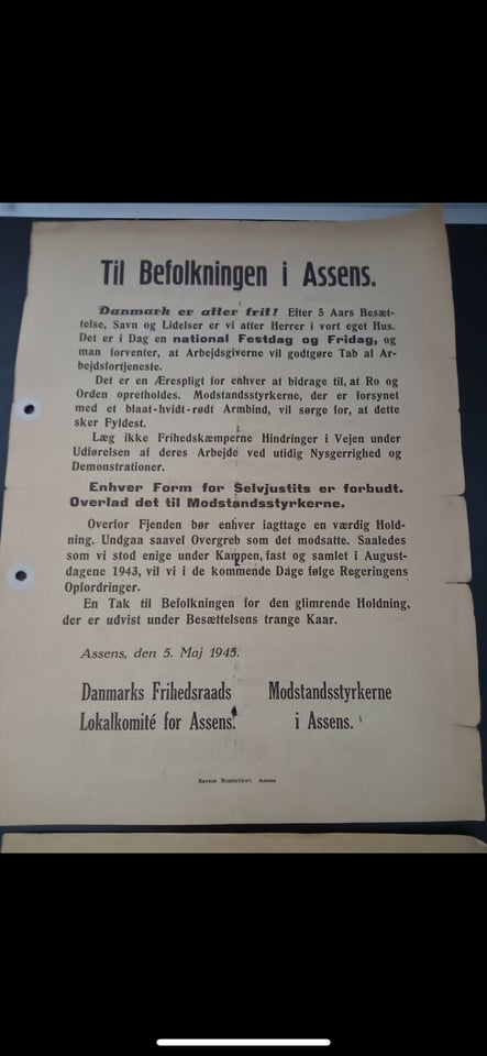 Plakater, Opslag fra 5. maj 1945