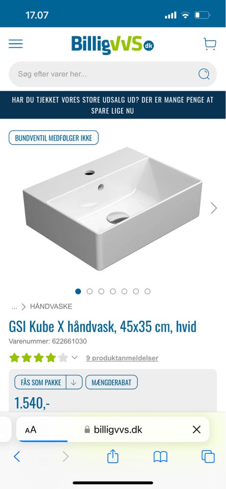 Håndvask , GSI Kube