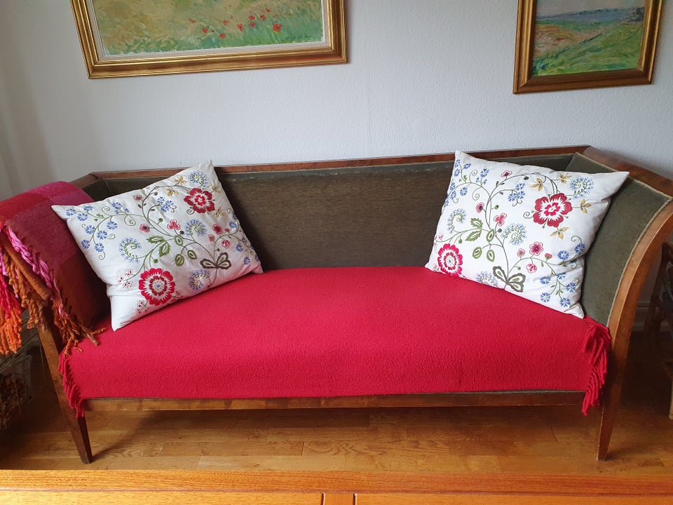 Sofa, velour, 3 pers.