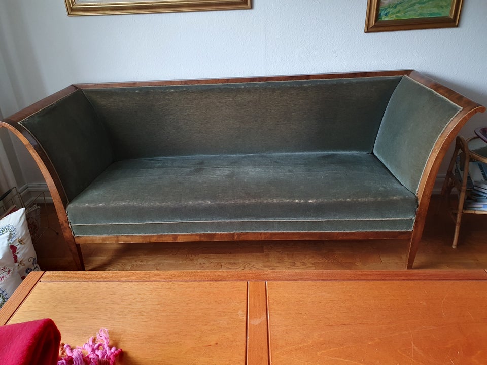 Sofa, velour, 3 pers.