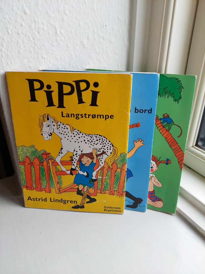 3 Pippi Langstrømpe bøger, Astrid