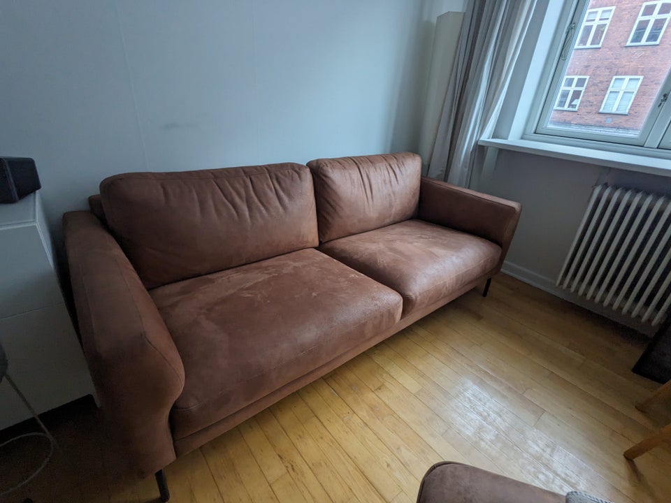 Sofa, læder, 3 pers.