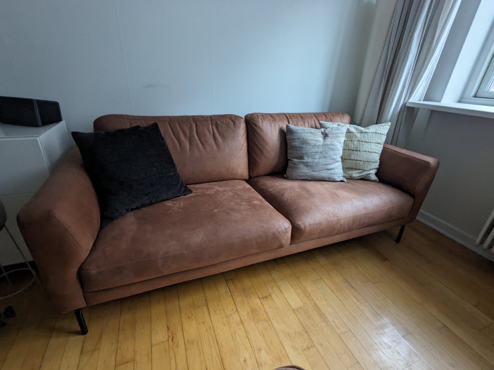 Sofa, læder, 3 pers.