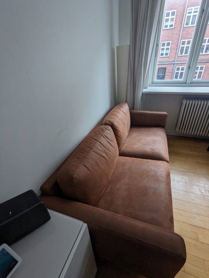 Sofa, læder, 3 pers.