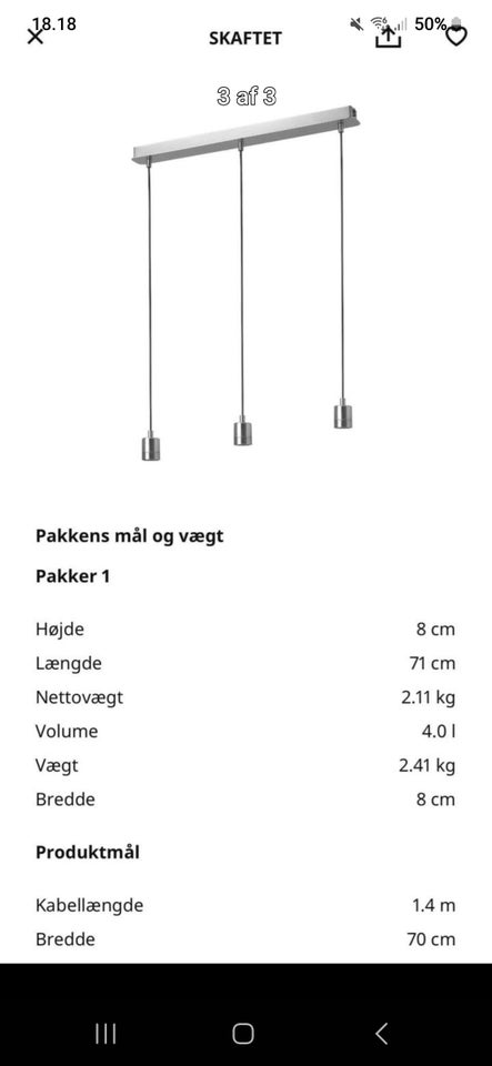 Pendel, Skaftet loftpendel