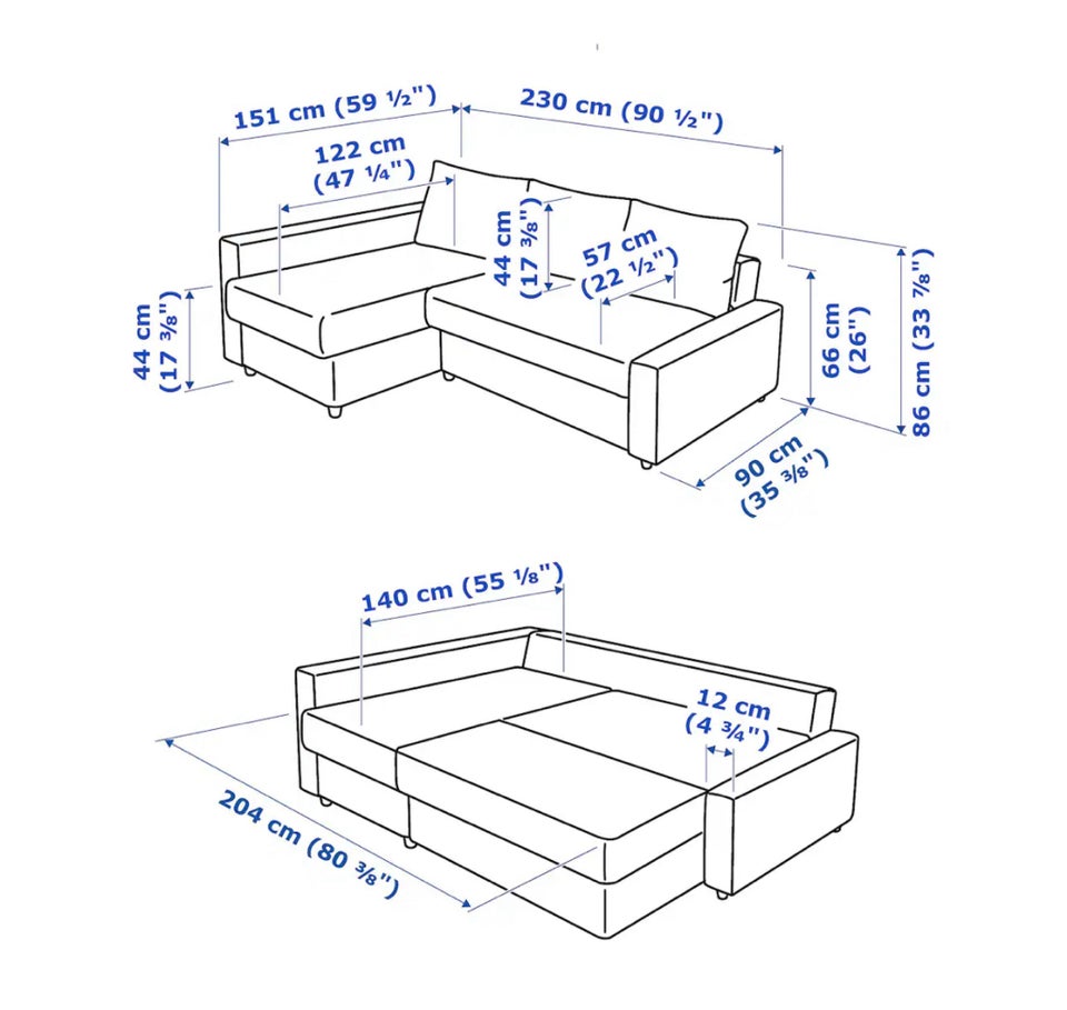 Sovesofa 2 pers  Ikea