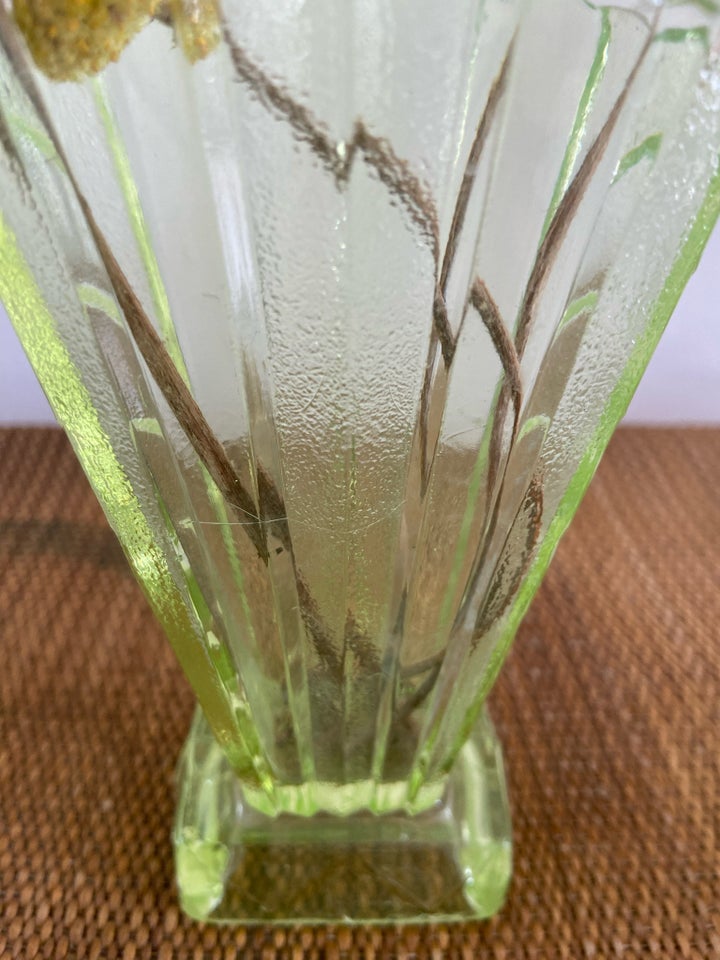 Glas Art deco vase  Vintage