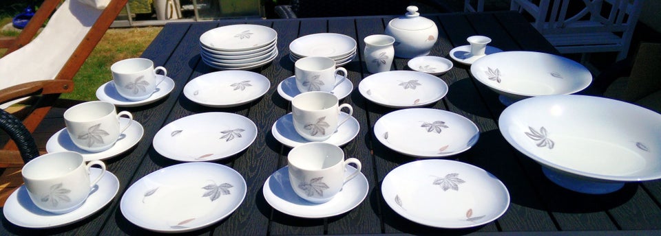 Porcelæn kaffestel 1 sortering