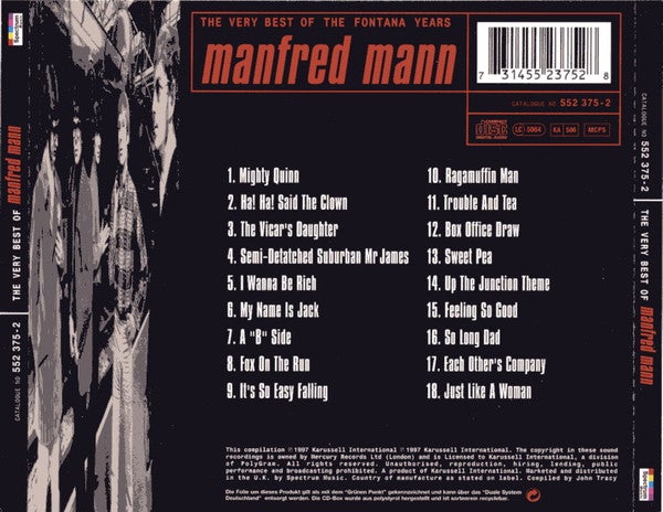 MANFRED MANN: The Very Best Of The