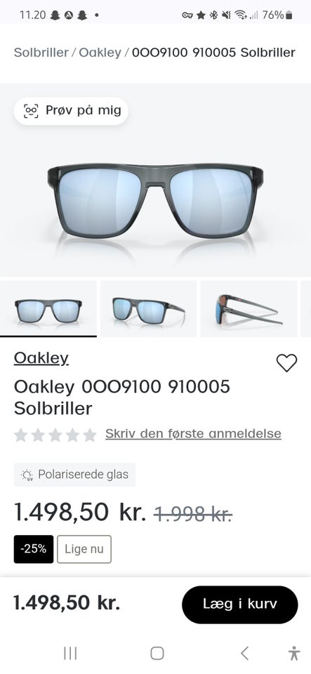 Solbriller herre, Oakley