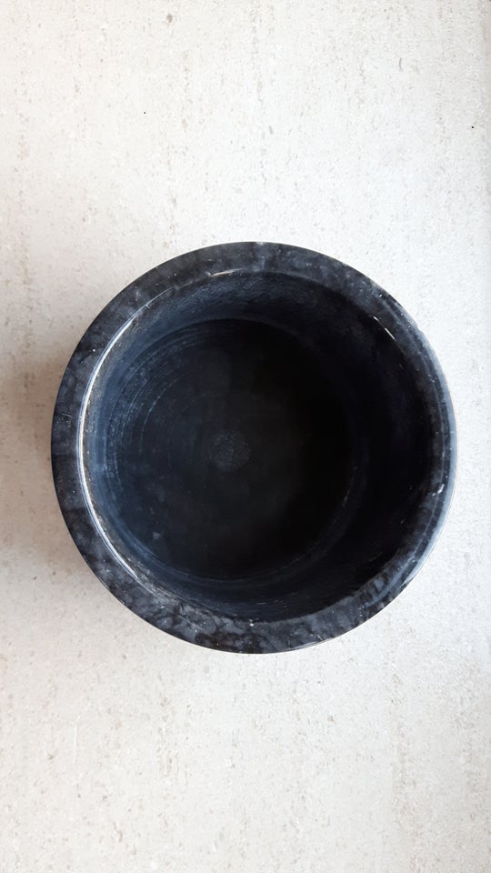 Skål krukke vase Marmor Black