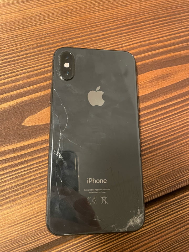 iPhone XS, 64 GB, sort