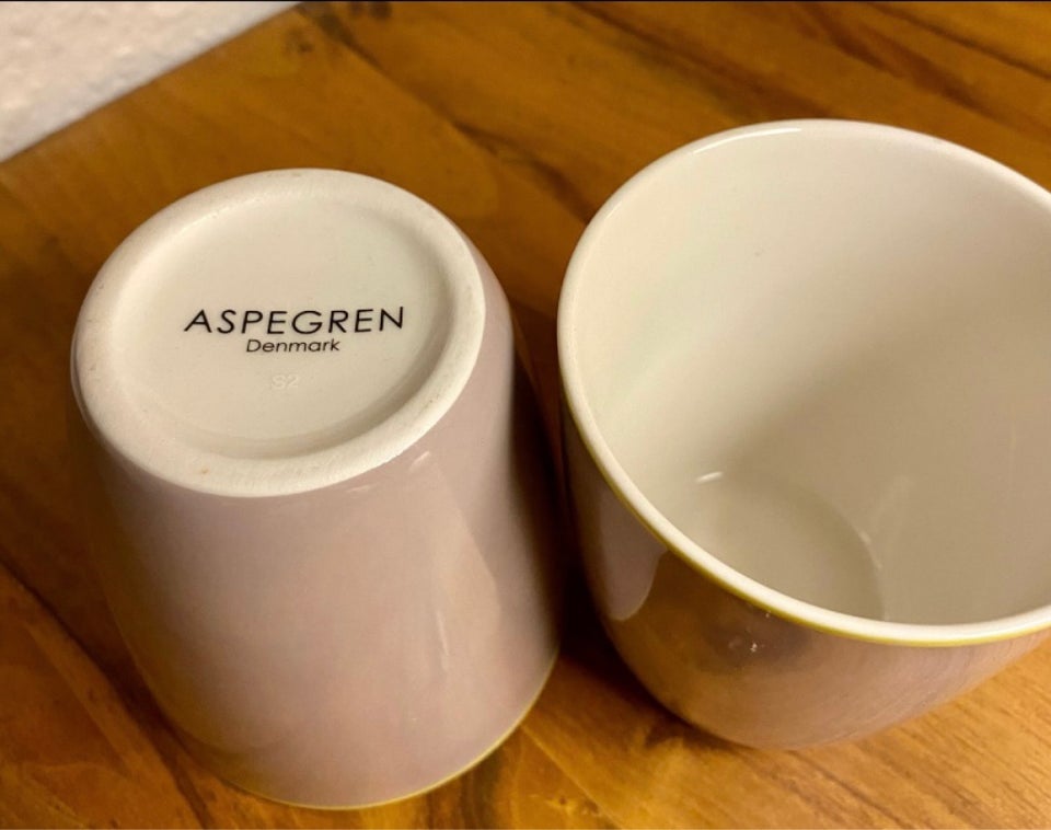 Porcelæn, 2 kopper, Aspegren