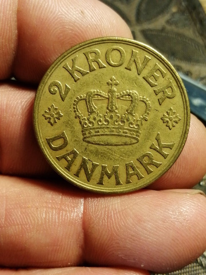 Danmark, mønter, 2 krone