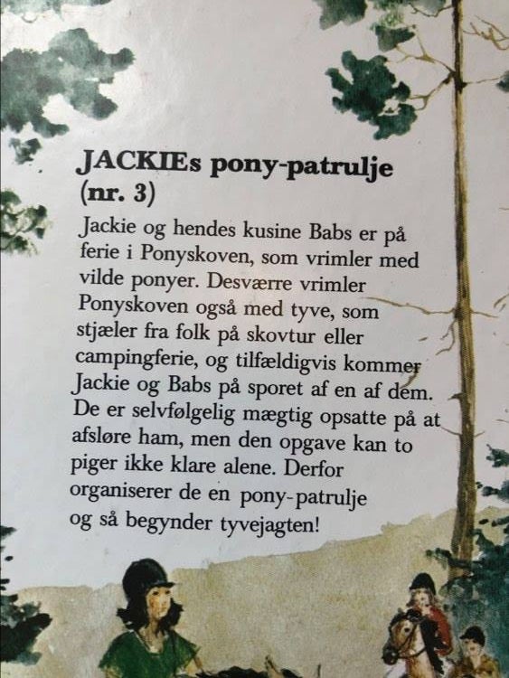 Jackies pony-patrulje, Judith M.