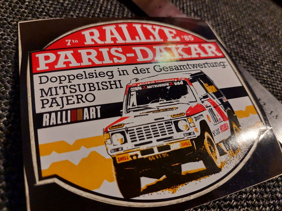 Klistermærker Paris Dakar 1985