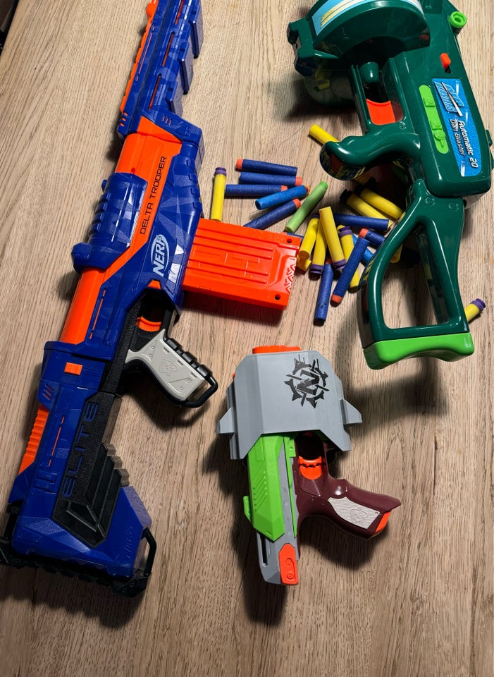 Våben, Nerf geværer og pistol, Nerf