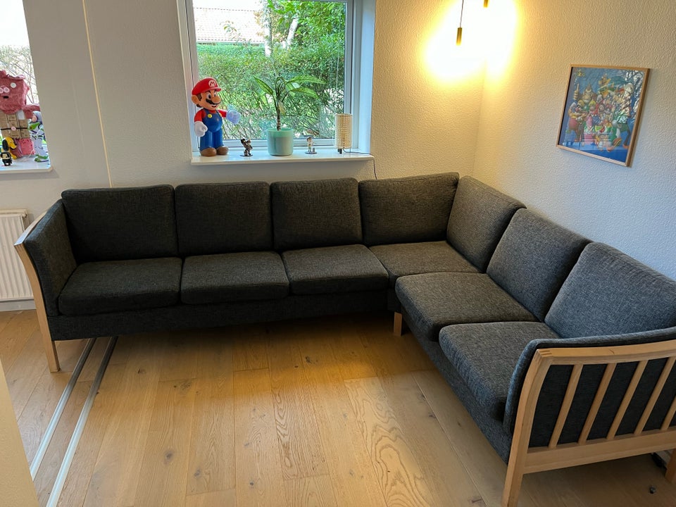 Hjørnesofa, stof, 6 pers.