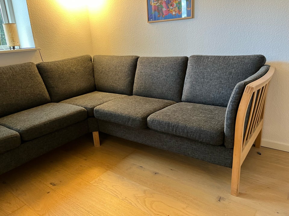 Hjørnesofa, stof, 6 pers.