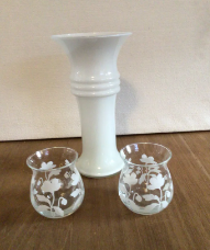 Glas Vase fyrfadsstager