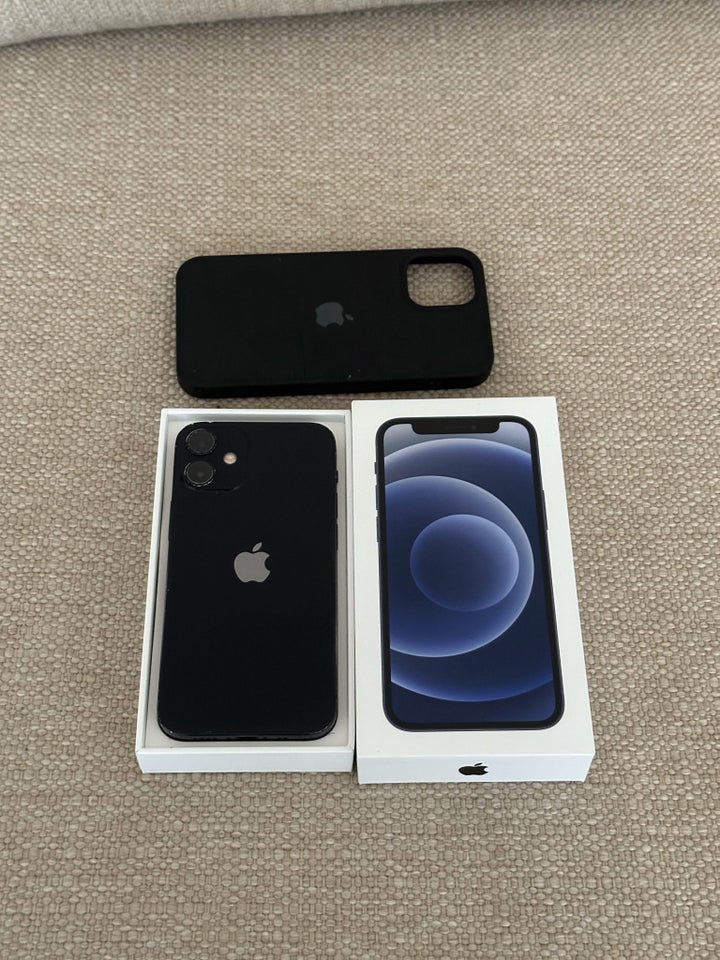 iPhone 12 Mini, 64 GB, sort