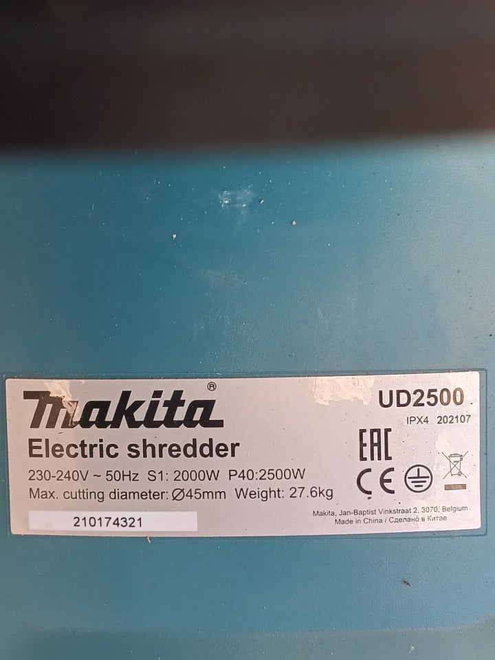 Andet Makita flismaskine