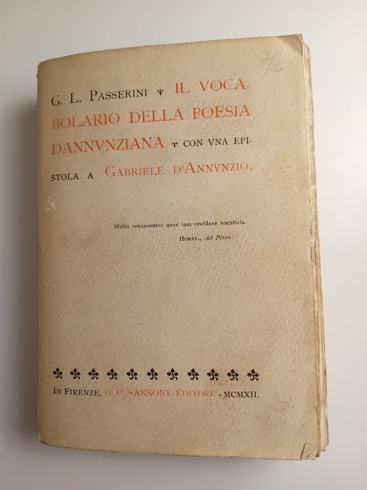 Il vocabolario della poesia