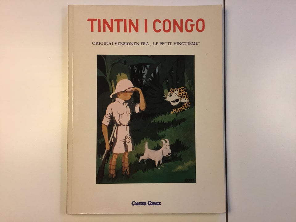 Tintin i Congo Herge Tegneserie