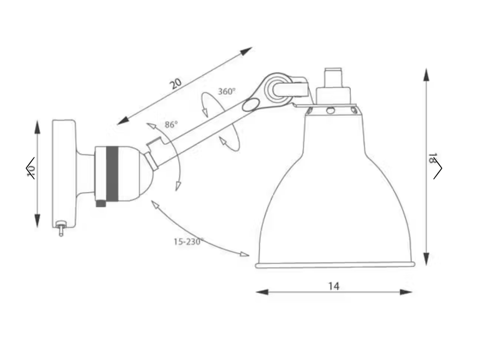 Anden arkitekt, La Lampe Gras N304,